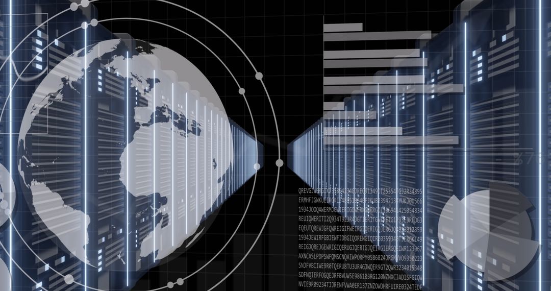 Cyber World with Global Data Projection and Servers