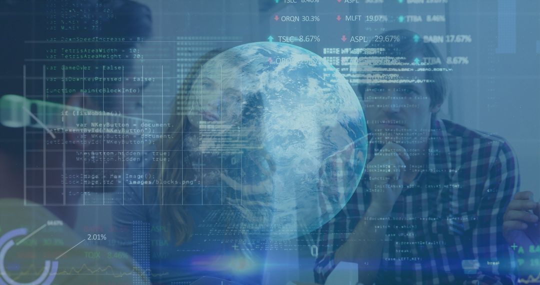 Collaborating Developers with Holographic Earth and Code Interface