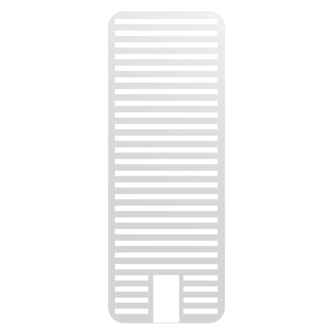 Transparent Skyscraper Illustration, Grey Building Isolated Vector on White