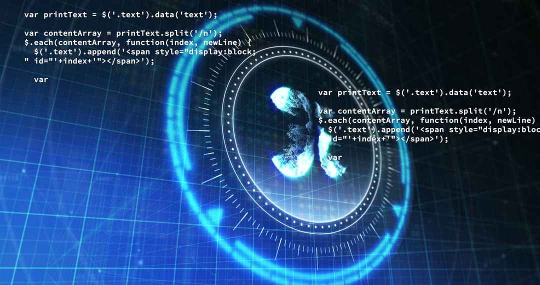 5G Symbol on Digital Lock with Data Code Overlay