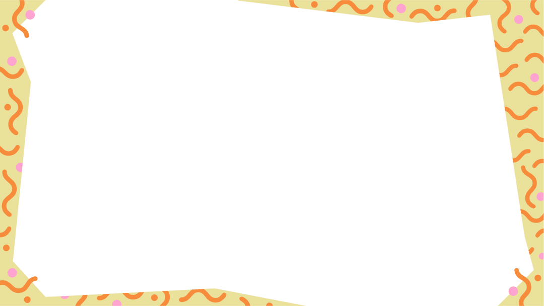 Transparent Geometric Polygon with Vibrant Squiggle Border