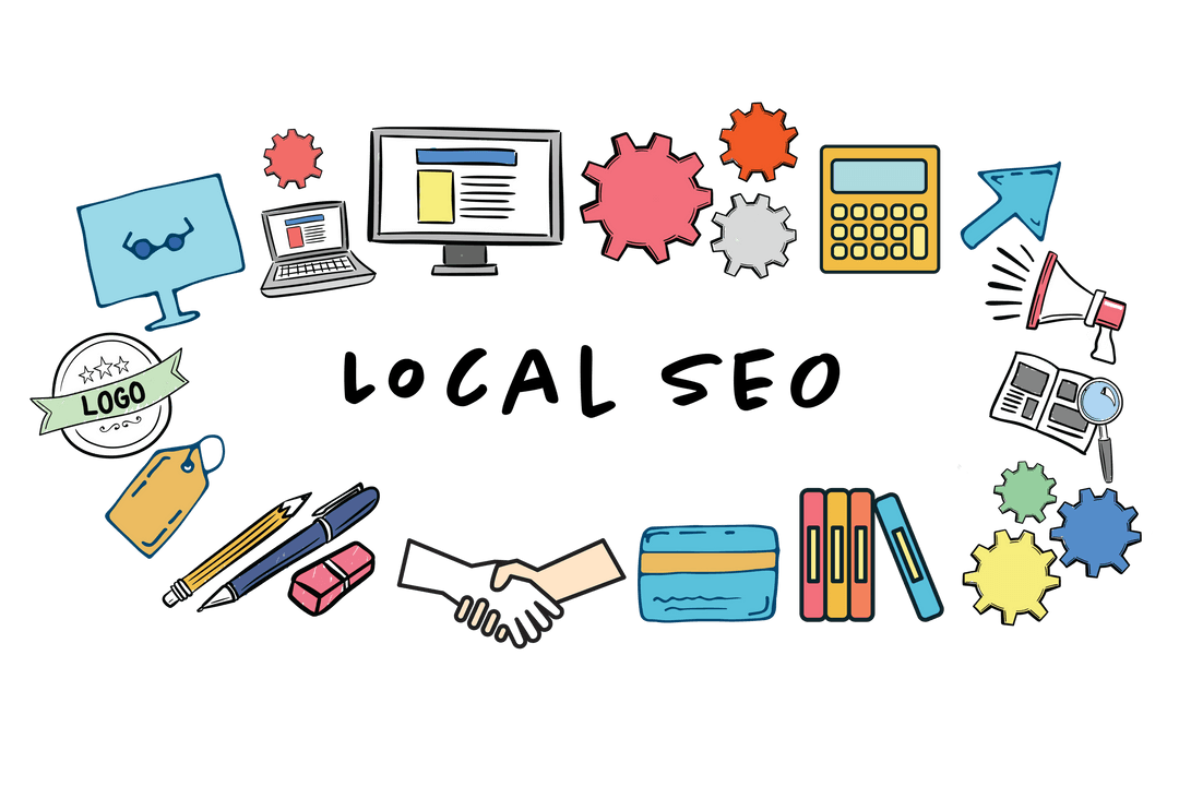 Flat Stylized Network and Communication Elements on Transparent Background