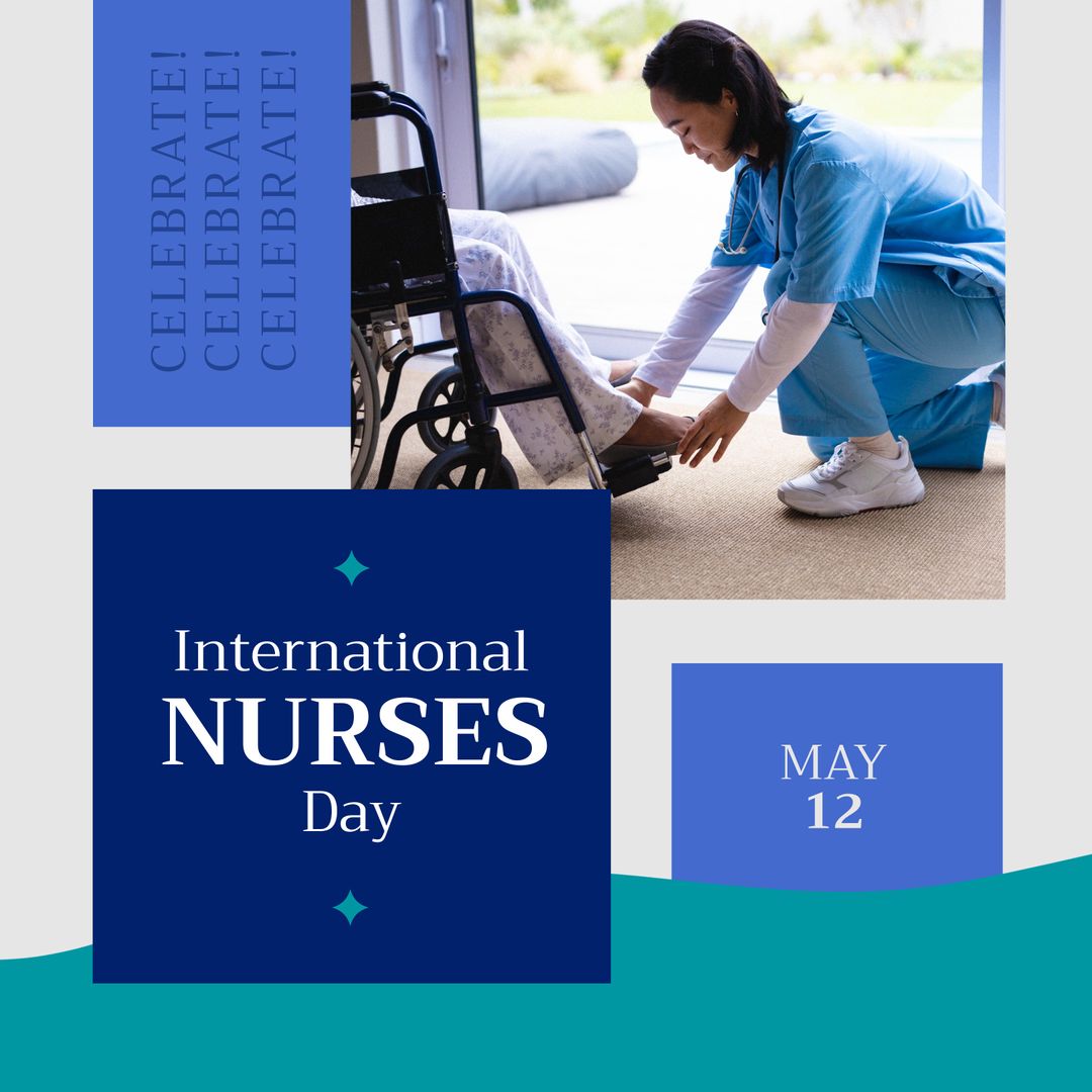 Celebrating International Nurses Day with Caring Nurse Assisting Patient
