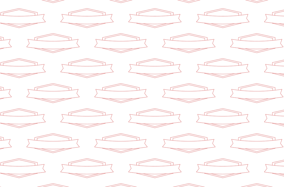 Seamless Red Banner Pattern on Transparent Background