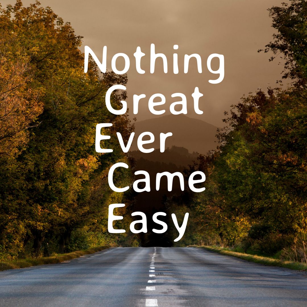 Motivational Road to Success Inspirational Quote