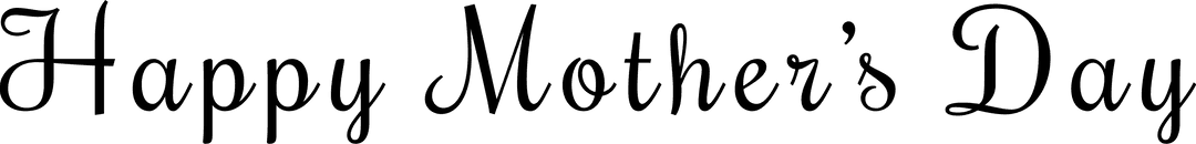 Transparent Happy Mother's Day Floral Design