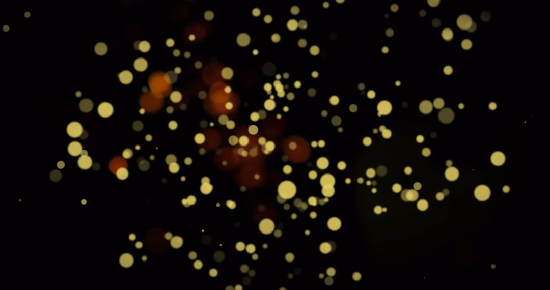 Abstract Golden Light Bokeh Background with Movement