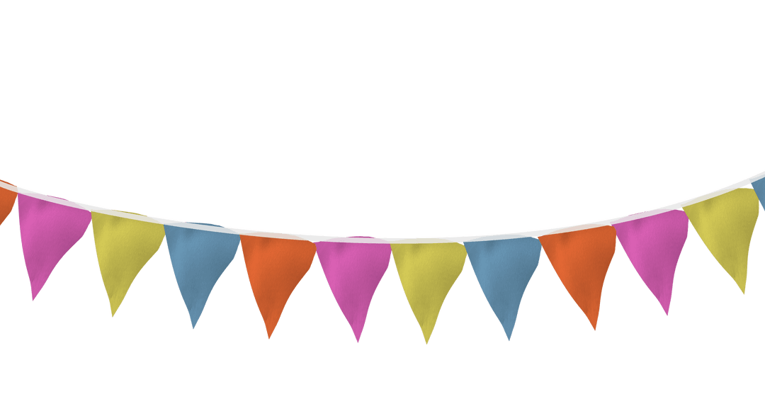 Transparent Colorful Triangle Bunting Garland - Download Free Stock Images Pikwizard.com