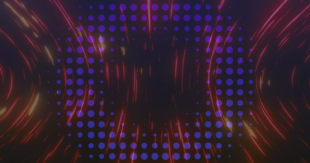 Dynamic Lights and Circles on Abstract Dark Background