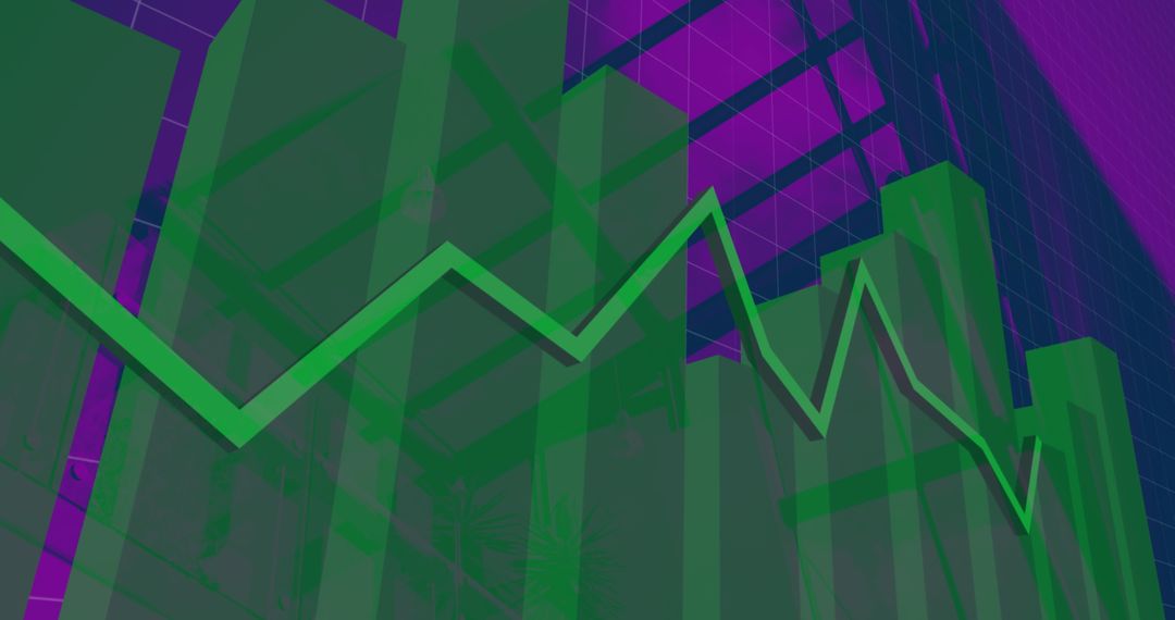 Digital Stock Market Data Visualization Concept