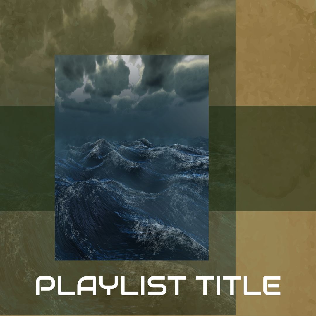 Stormy Sea with Dramatic Clouds for Playlist Cover