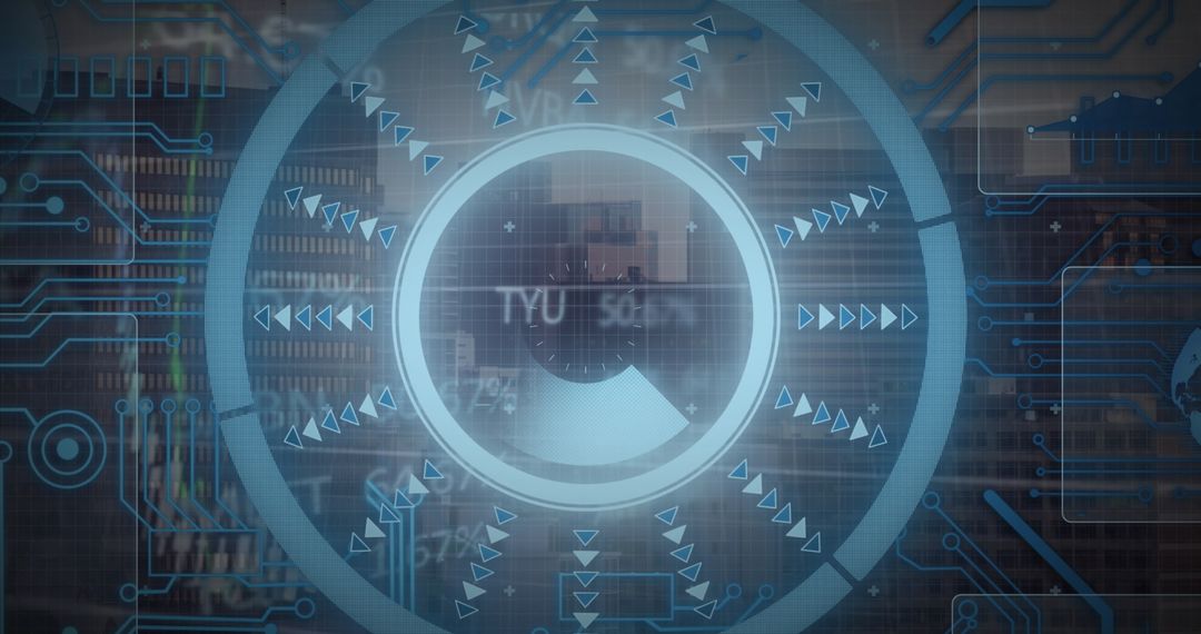 Futuristic Financial and Stock Market Data Processing Interface