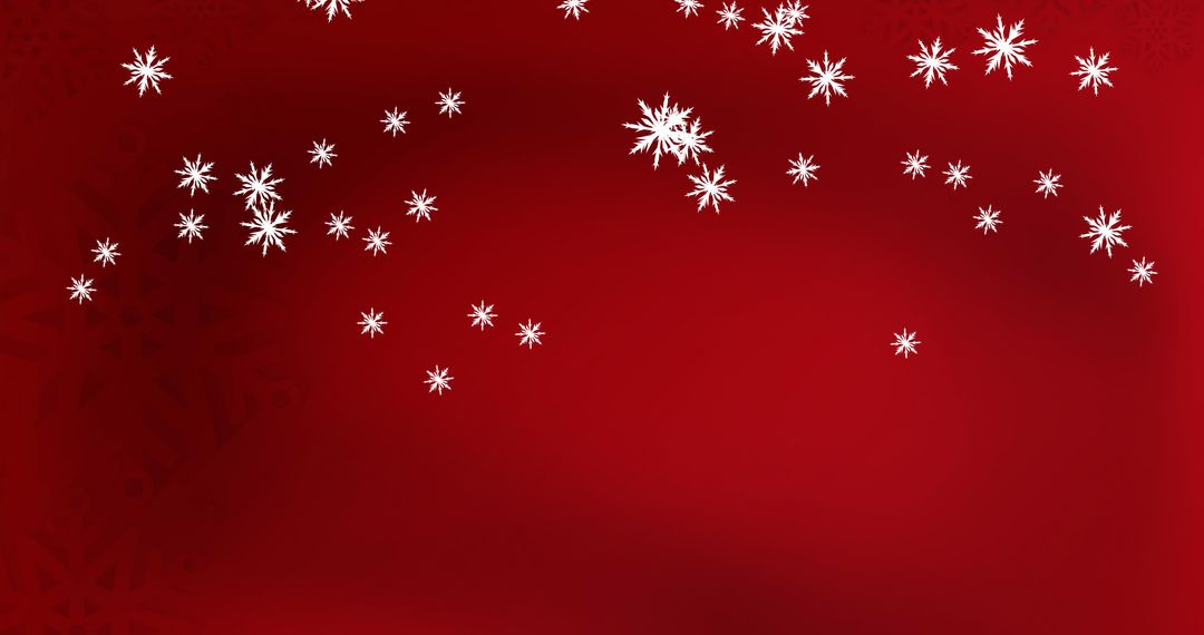 Snowfall on Red Festive Background - Free Images, Stock Photos and Pictures on Pikwizard.com