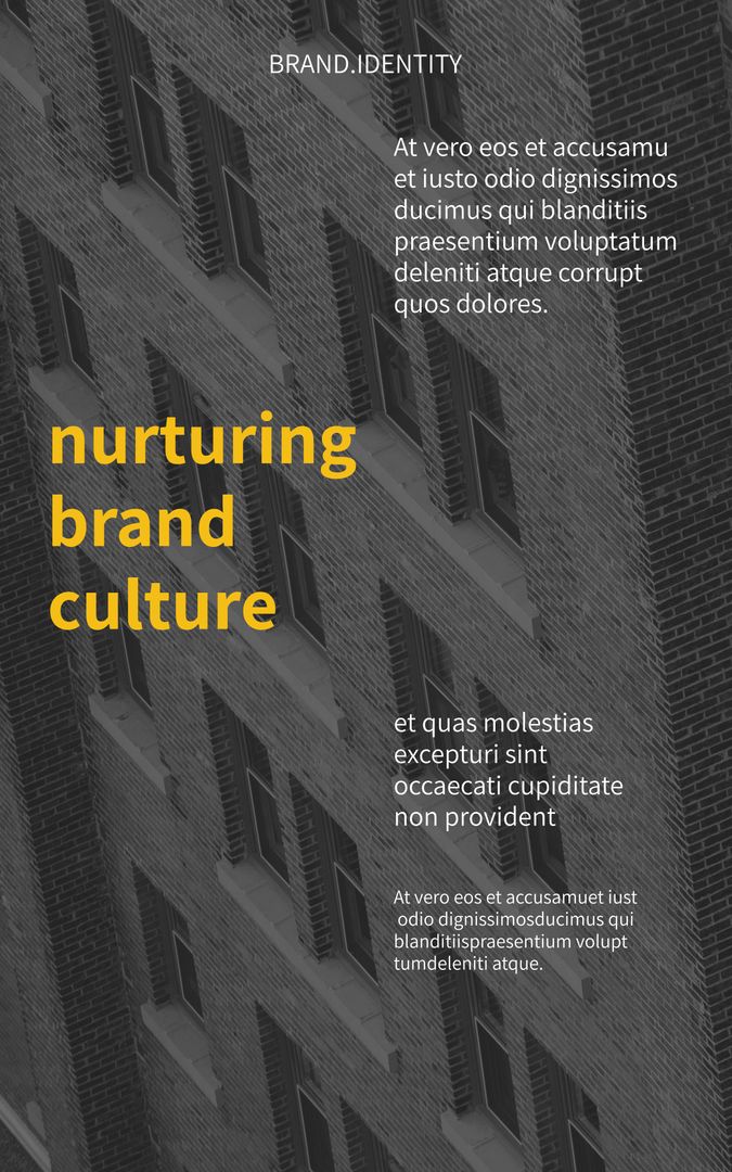 Nurturing Brand Culture Corporate Strategy Poster with Building Pattern - Download Free Stock Templates Pikwizard.com