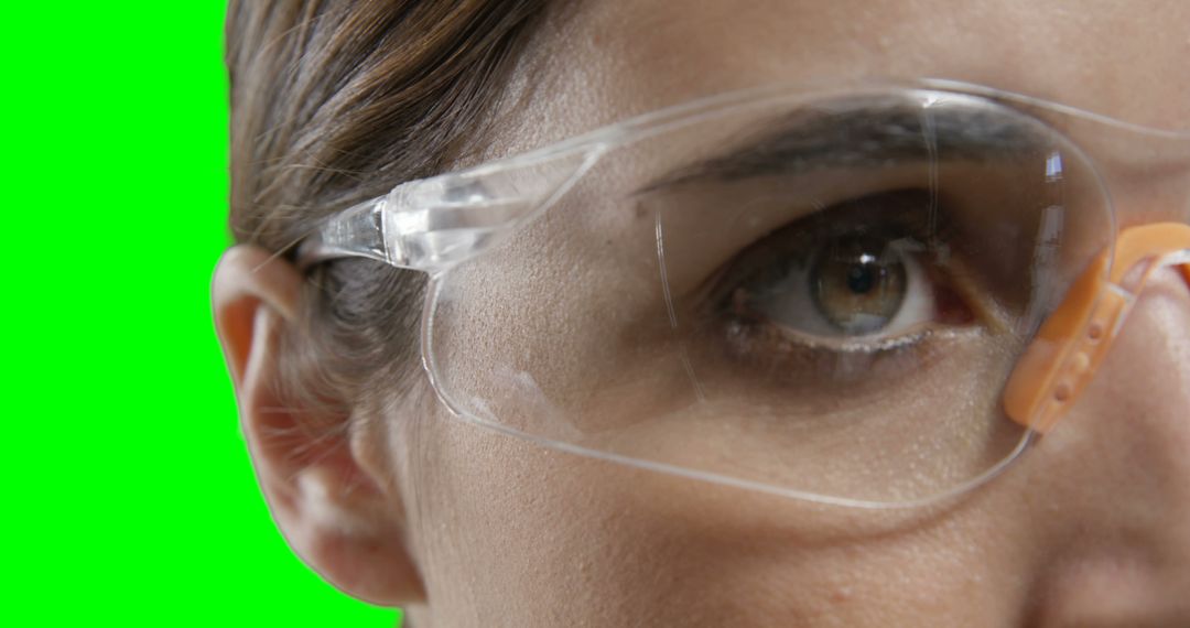 Close-up of Person Wearing Safety Glasses - Free Images, Stock Photos and Pictures on Pikwizard.com