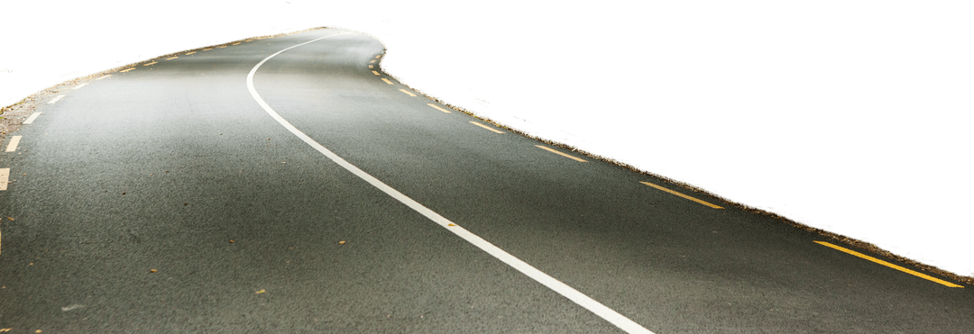 Curved Road Transparency Minimalist Design for Transportation Illustration