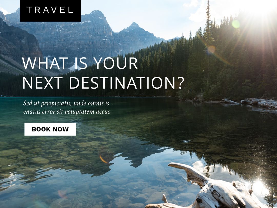 Tranquil Lake and Mountain Landscape Inspiring Adventure