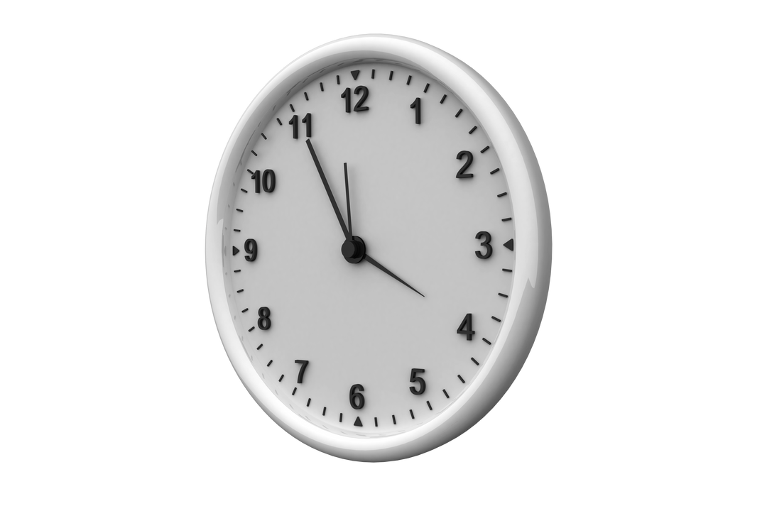 Realistic White Clock Face on Transparent Background - Download Free Stock Images Pikwizard.com