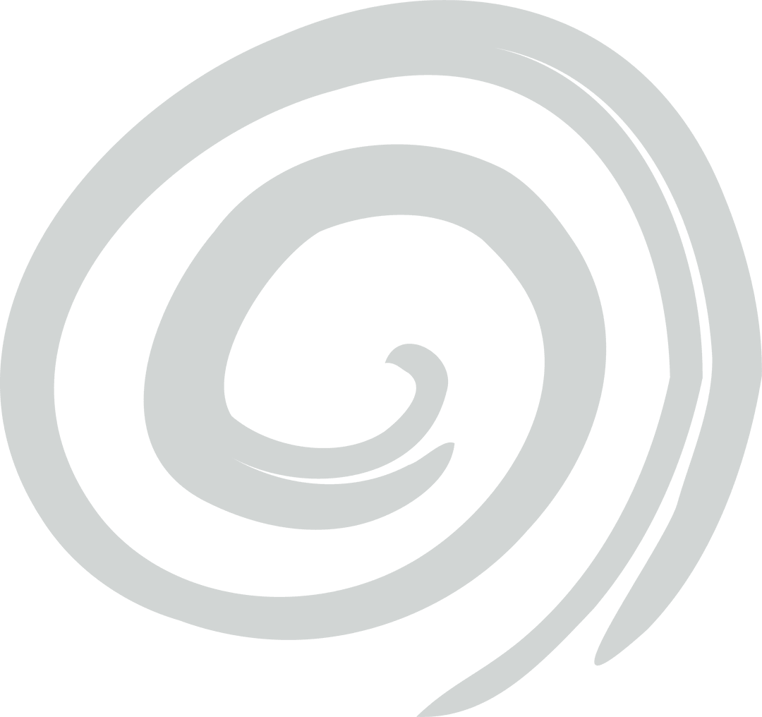 Minimalist Transparent Gray Spiral for Modern Design