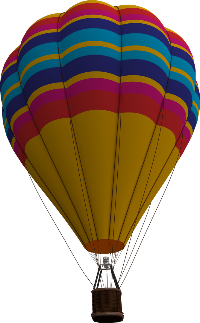 Digital Transparent Illustration of Colorful Hot Air Balloon for Vector Graphics - Download Free Stock Images Pikwizard.com