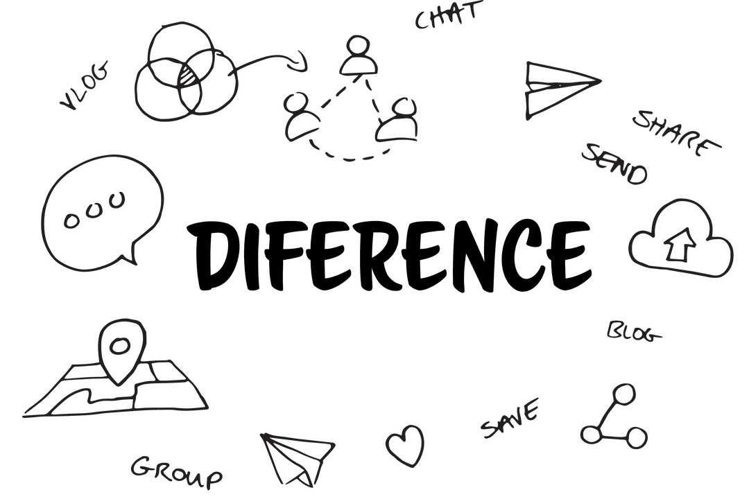 Transparent Media Icons with Messaging and Technology Elements