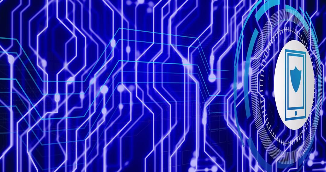 Secure Smartphone Connections with Digital Shield Symbol