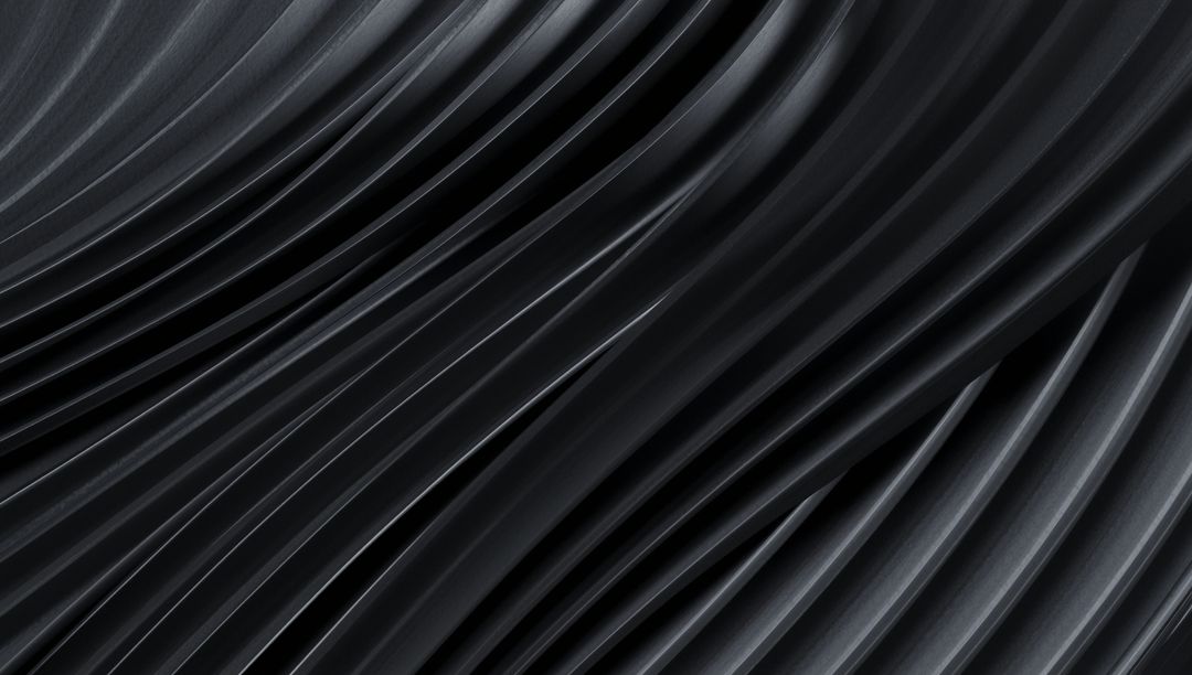 Dark Curved Waves Pattern with Dramatic Studio Illumination