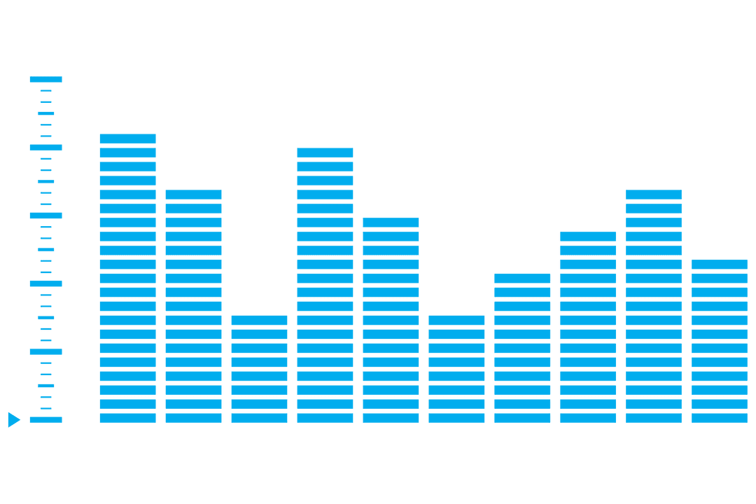 Transparent Bar Chart Vector for Business and Finance