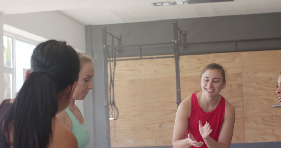 Women Encouraging Each Other During Workout Session - Free Images, Stock Photos and Pictures on Pikwizard.com