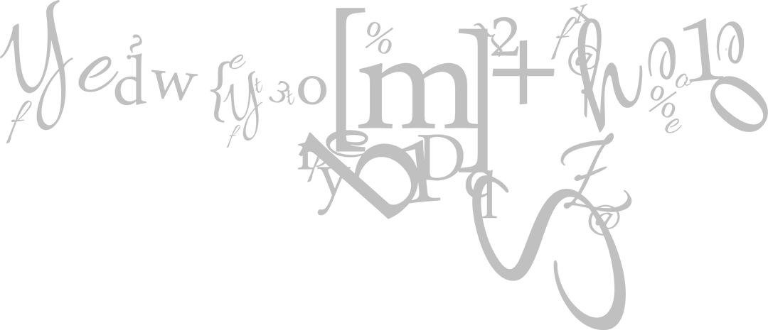 Abstract Code Symbols on Transparent Background