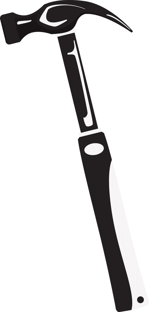 Transparent Stylized Claw Hammer with Ergonomic Handle