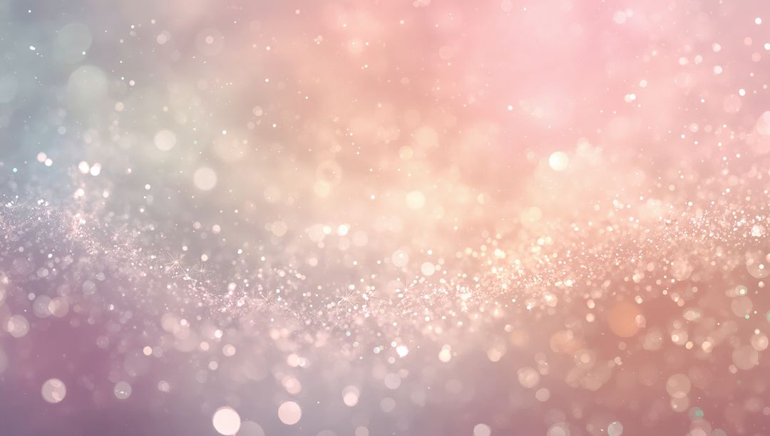 Shimmering Pastel Bokeh Backdrop with Glittering Sparkles and Dreamy Light Orbs for Design
