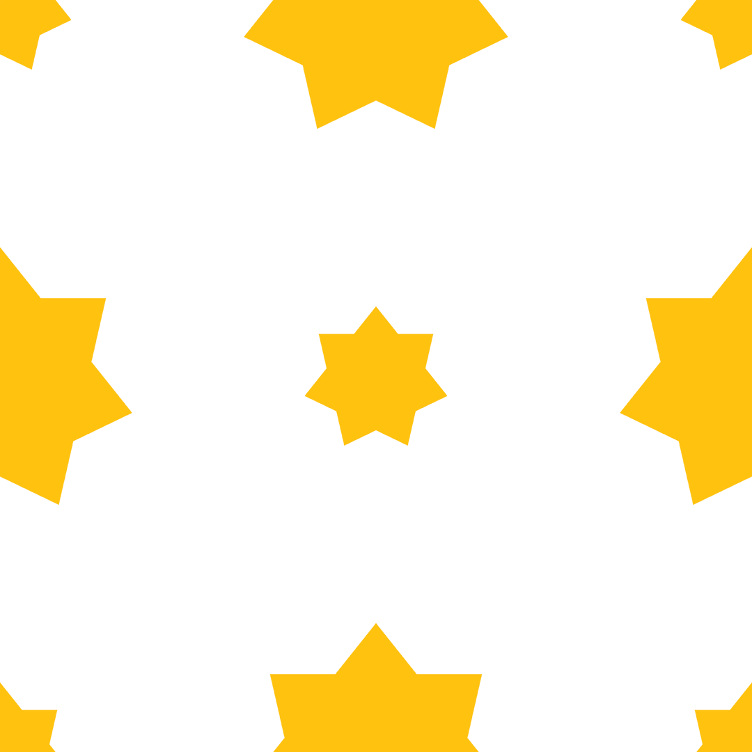 Transparent Yellow Star Pattern Repeating on Background