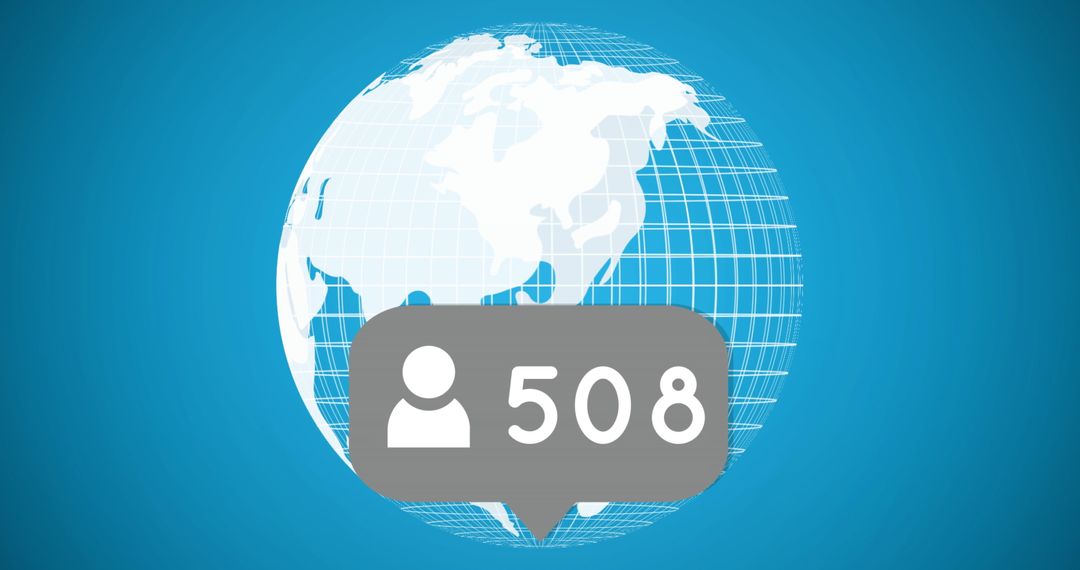 Global User Engagement and Social Connectivity Concept