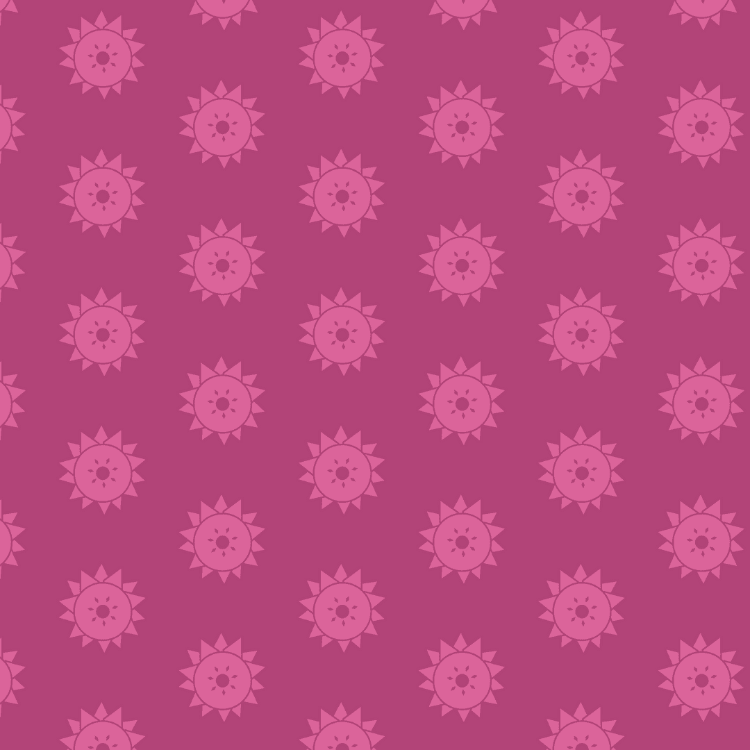 Pink Floral Pattern on Transparent Background Vector Art