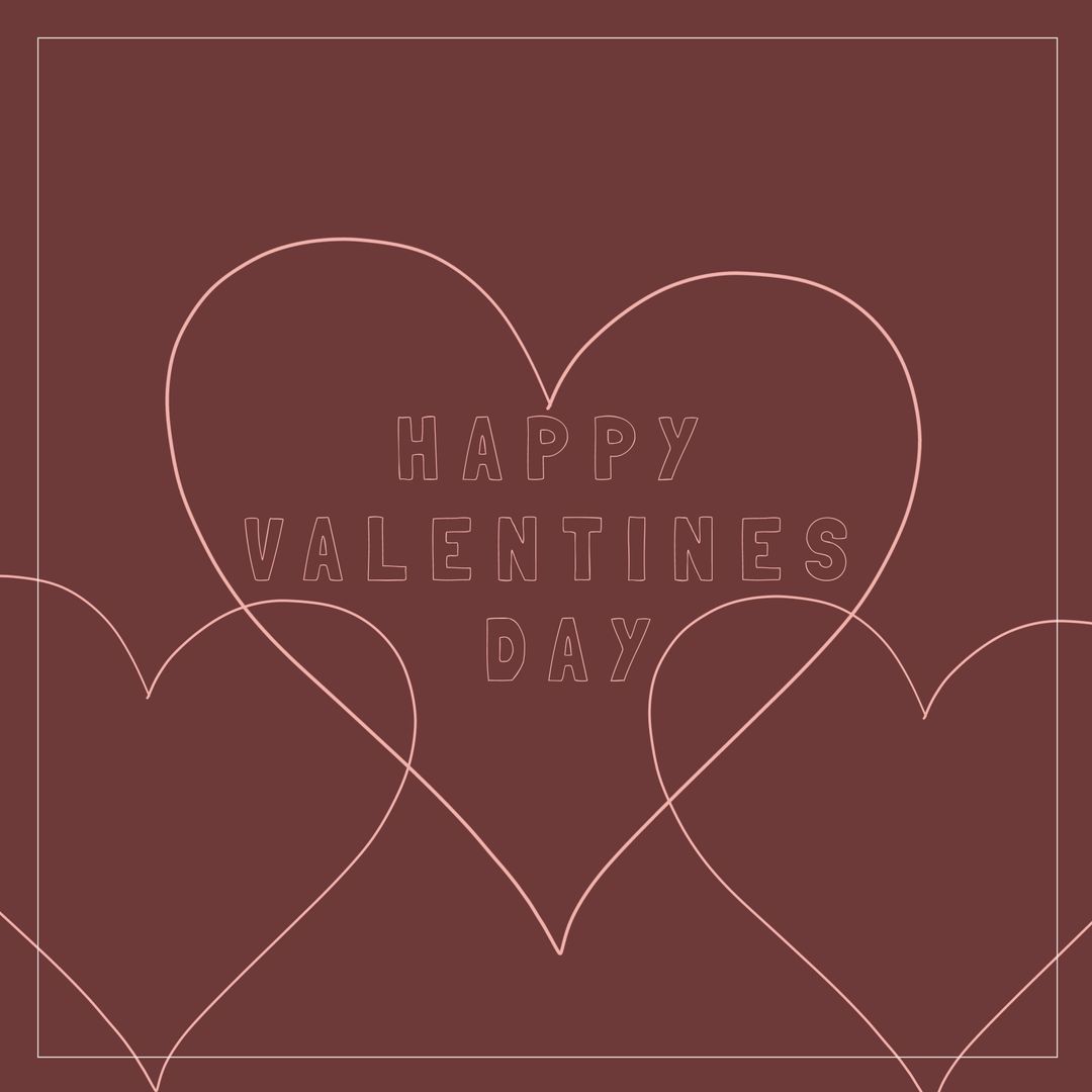 Illustration of happy valentines day text and heart shapes over purple background, copy space - Download Free Stock Templates Pikwizard.com