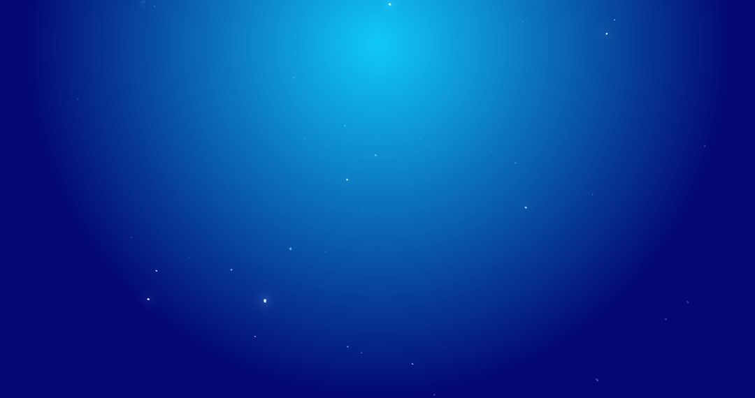 Snowflakes Falling Against Blue Winter Background