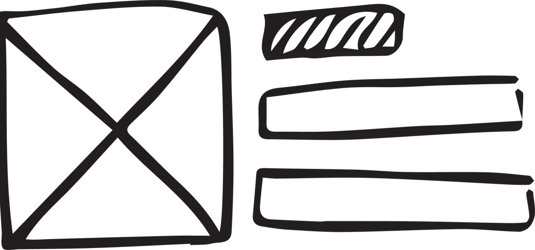 Transparent Digital Mockup With Square and Stripes Design