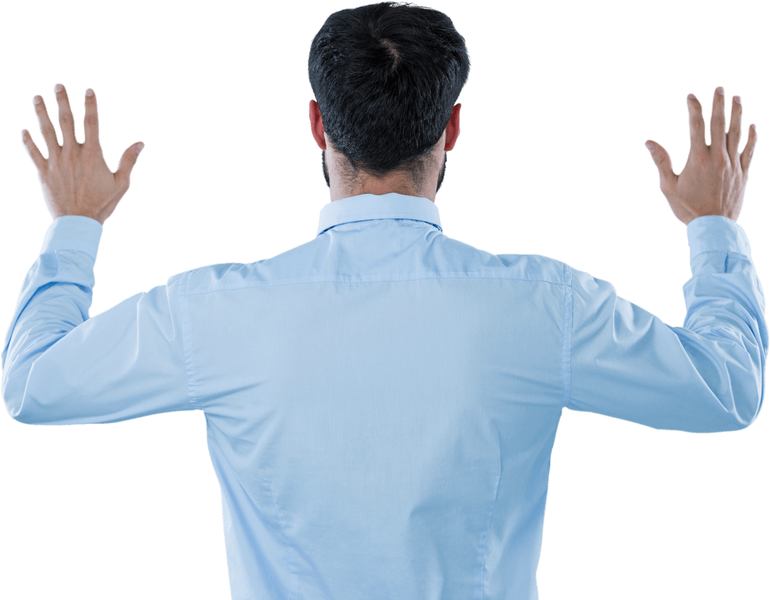 Transparent Screen Interaction Concept with Entrepreneur