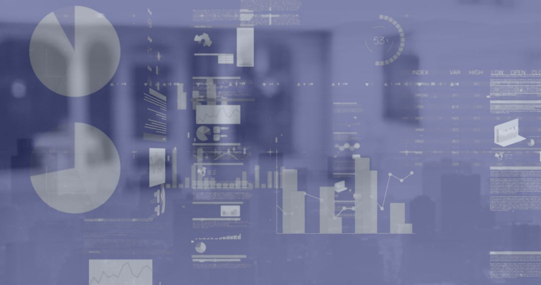 Digital Data Processing Over Server Room Visualization