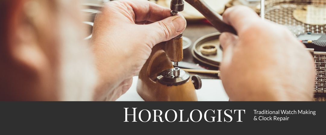 Horologist skilled at traditional watch making and repair