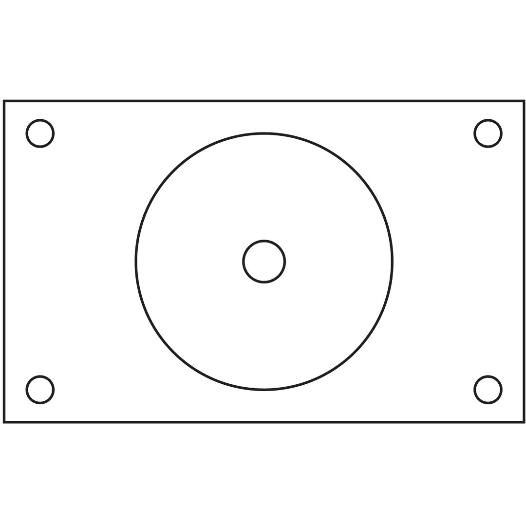 Transparent badge vector design with central circular hole