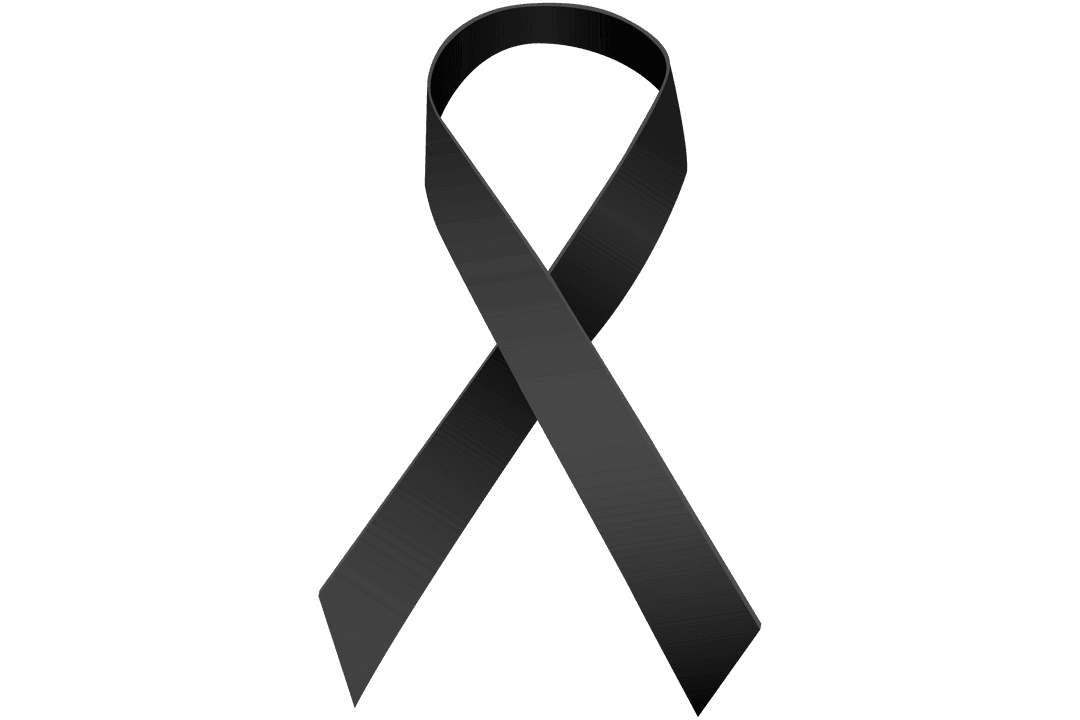 Black Ribbon Transparent Background for Mourning and Loss - Download Free Stock Images Pikwizard.com