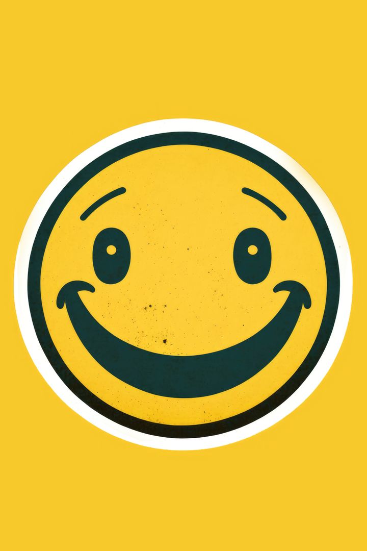 Bright Yellow Smiley Face on Vivid Background - Free Images, Stock Photos and Pictures on Pikwizard.com