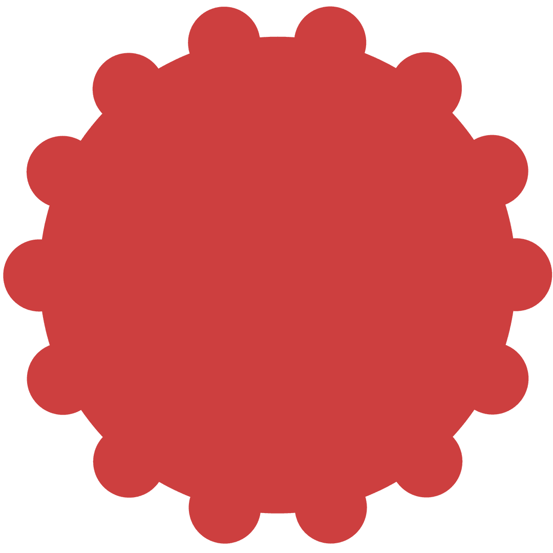 Red Abstract Shape on Transparent Background Illustration