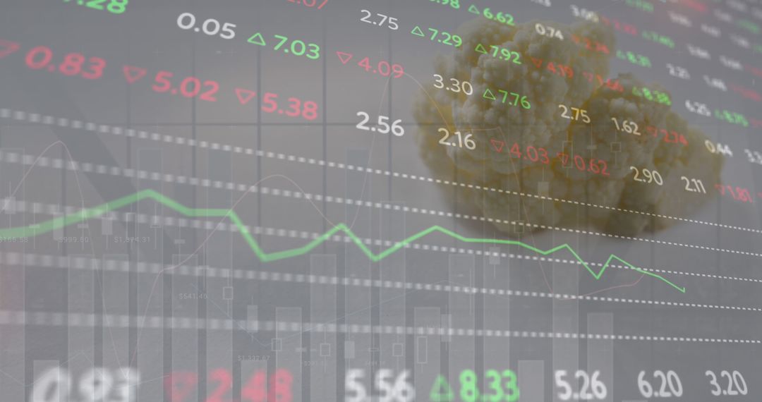 Creative Blend of Stock Market Grafana and Culinary Elements