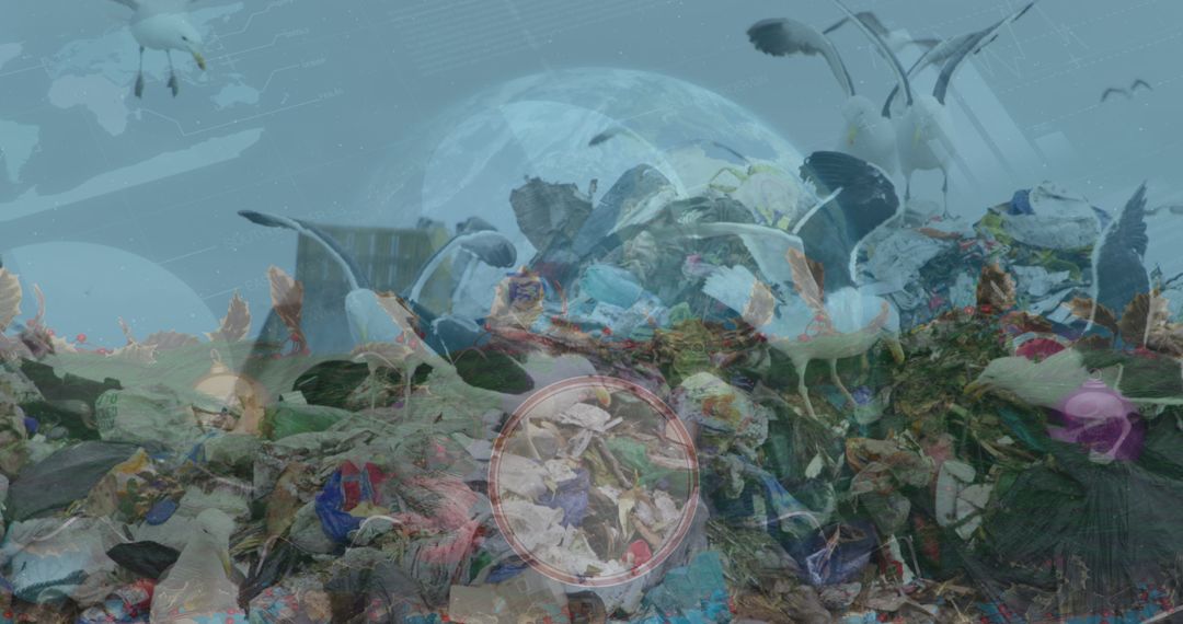 Digital Composition of Global Impact on Garbage Waste