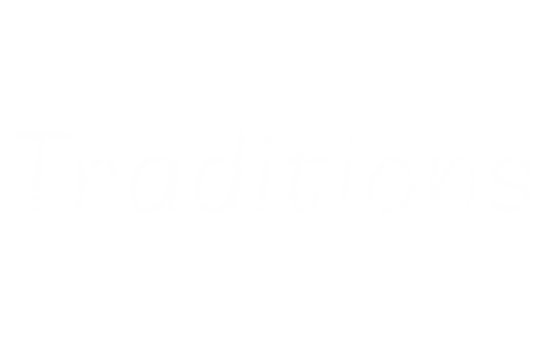 Traditions Text on Transparent Background for Digital Projects