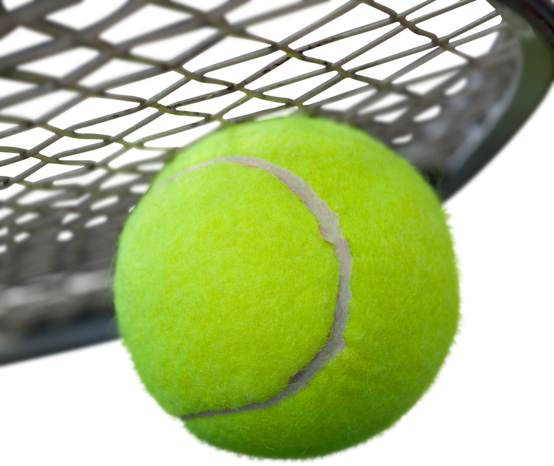 Green Tennis Ball and Racket Illustration Isolated on Transparent Background - Download Free Stock Images Pikwizard.com