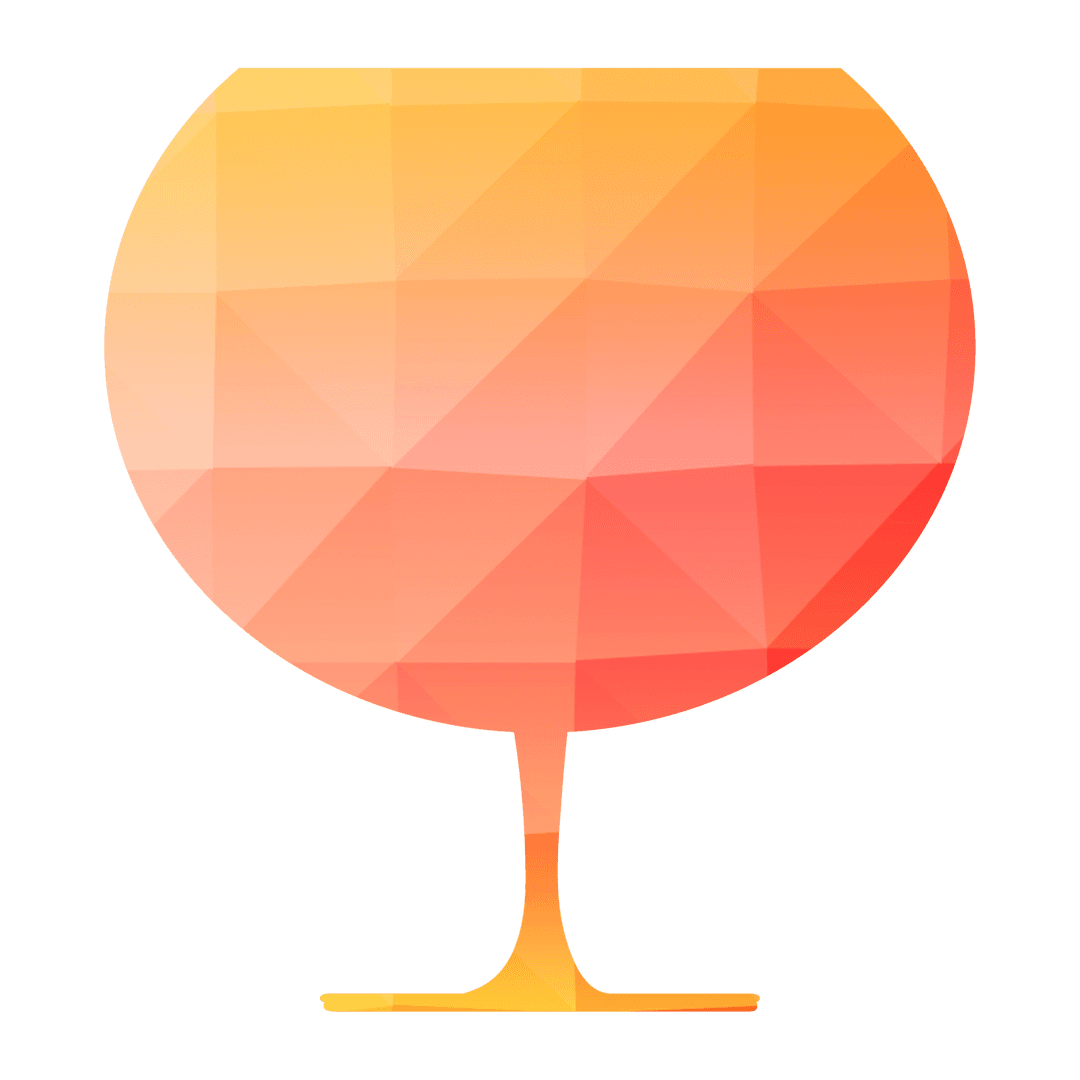 Transparent Mosaic Abstract Glass with Geometric Pattern